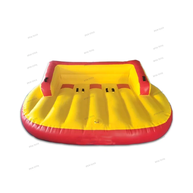 

Water Sport Inflatable Towable Ski Sofa / Inflatable Floating Crazy UFO Boats / Inflatable Towable Tube Sofa for 3 person