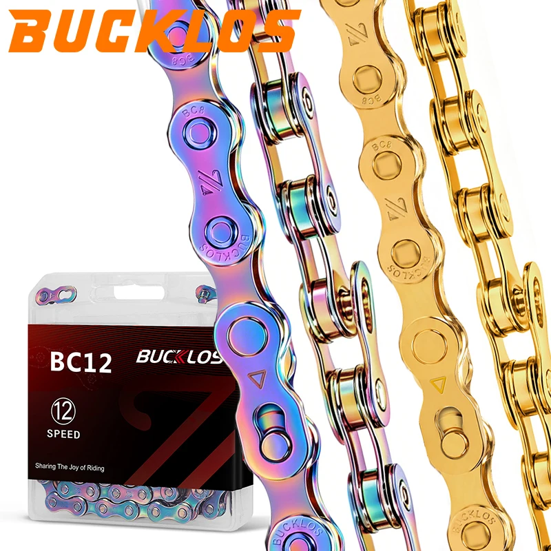 Cassette 11 Speed - BUCKLOS Titanium Plating Bicycle Chain 8