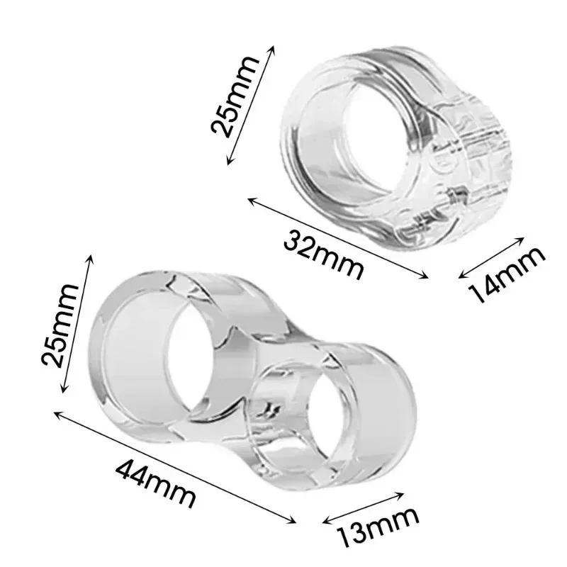 30/1x Pelindung Kenop Pintu Anti Benturan, Cincin Penyangga Gagang Pintu Transparan, Pelindung Furnitur Bening, Bantalan Anti Benturan, Cincin Anti Guncangan