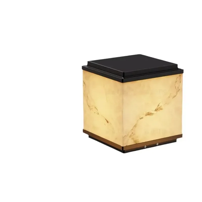 

Yard Post Lantern Decoration Garden Pier Mounted Pillar Light Marble Post Lamp Gate Wall Landscape Lighting Fixture