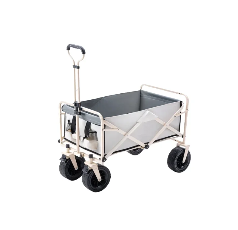 Beach Fishing Cart Fish Trolley & Marine Carts With Balloon Tires For Sand