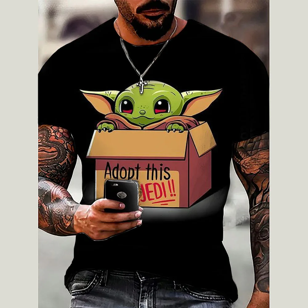 Boys Yoda T Shirt Girls Kids Children Tops Tshirt Short Sleeves Summer Baby Yoda Clothes Print Cartoon Tee Child Clothing