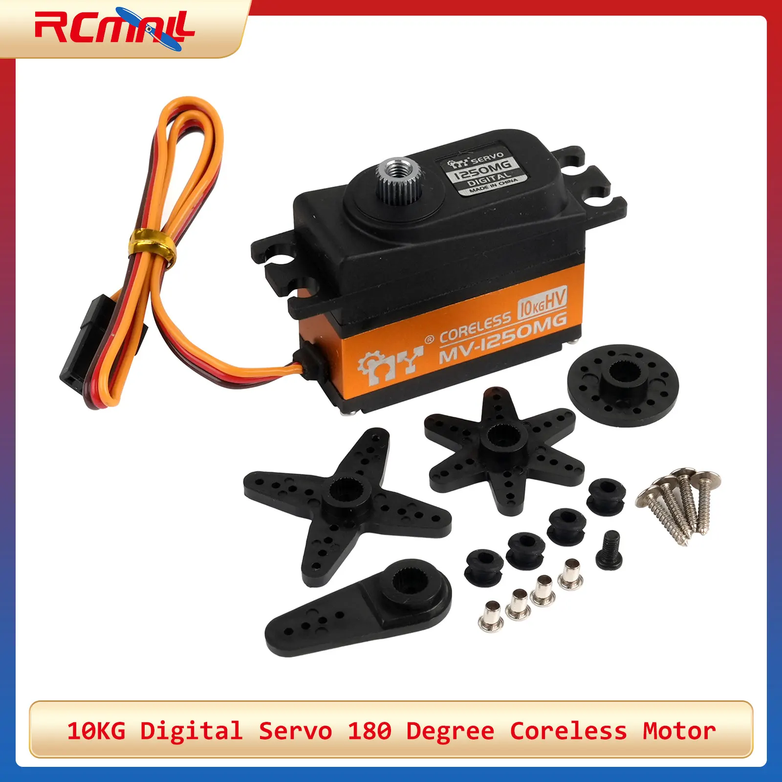 

Цифровой сервопривод JXservo 10 кг, 180° ° Металлический серводвигатель без сердечника, средний, 8.4В, высоковольтный, для механических рук, лодок, самолетов, автомобилей