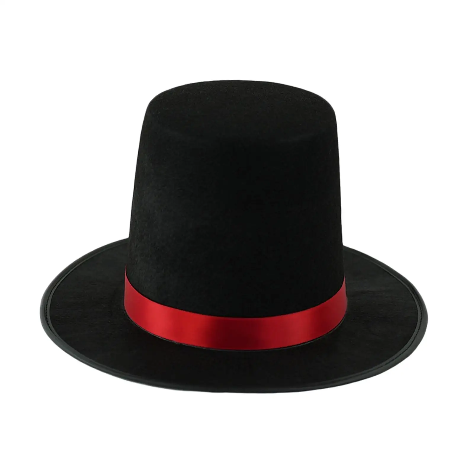 Kapelusz z płaskim wierzchem, ceremonialny, elegancki, kapelusz magika, akcesorium do kostiumu butlera dla mężczyzn i kobiet, na cosplay, karnawał, do klubu nocnego.