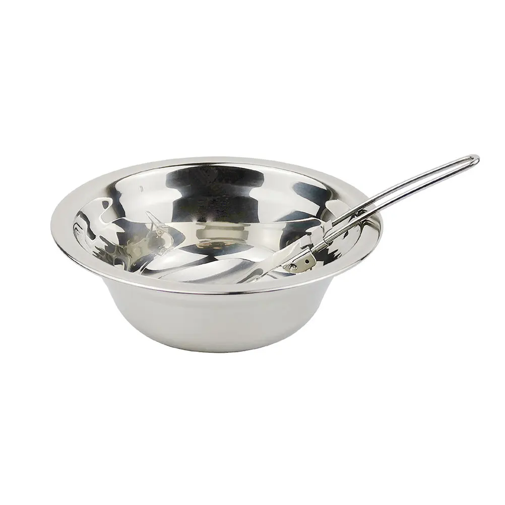

Stainless Steel Cookware Set Camping Cutlery Portable for Outdoor Use Utensils Metal Cooking