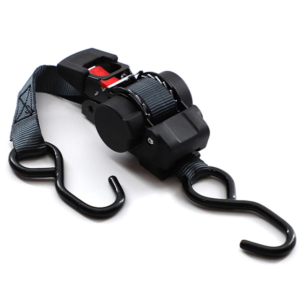 Automatic Retractable Cargo Straps Multi-Item Secure Locking Ratchet Tie with Automatic Tensioner Ratchet Strap For Load Luggage