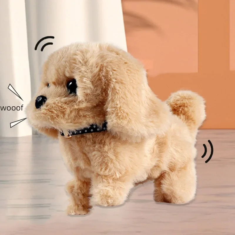 ของเล่นสุนัขตุ๊กตาไฟฟ้าอัจฉริยะ กระต่ายเท็ดดี้ เดินได้ ส่งเสียงเห่า โบกหัว กระดิกหาง ร้องเพลง ของเล่นจำลอง ตุ๊กตาขนนุ่ม ของขวัญวันเกิดสุดน่าสนใจสำหรับเด็ก