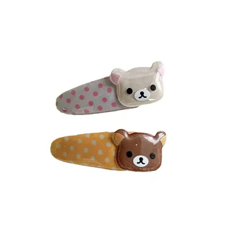 1/2 पीस कवाई रिलक्कुमा बैंग्स साइड क्लिप कार्टून क्यूट वेव पॉइंट बीबी हेयर क्लिप स्वीट वर्सेटाइल हेयरपिन हेयर बर्थडे गिफ्ट 12 best sales रिलक्कुमा सहायक उपकरण - №1