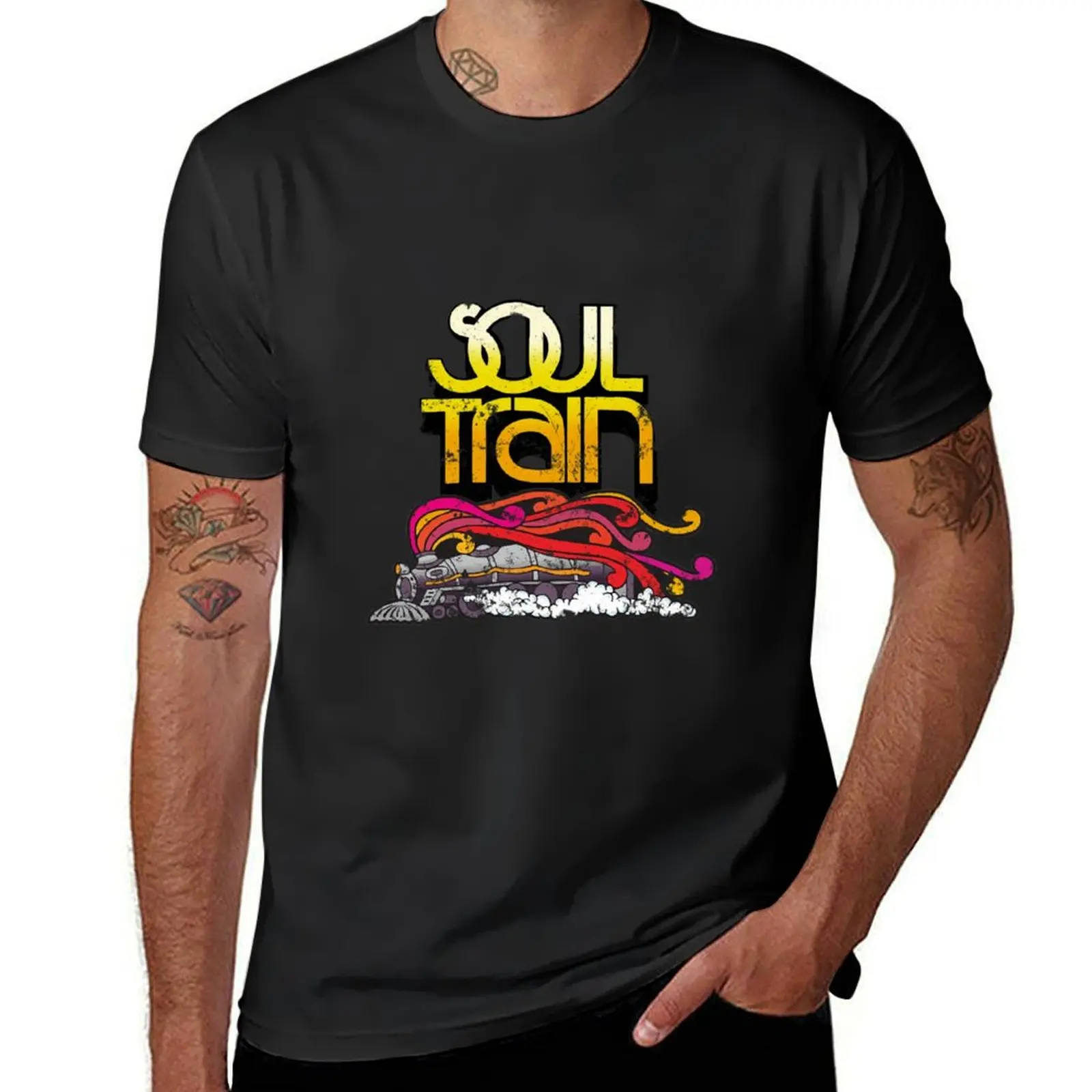 

Soul Train T-shirt cute tops blacks customs men clothings