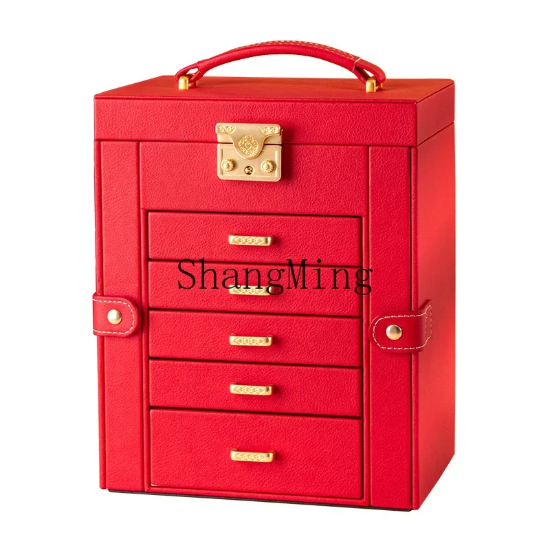 

CLL jewelry box multi-layer multi-style portable drawers multi-color exquisite jewelry box wedding gift jewelry