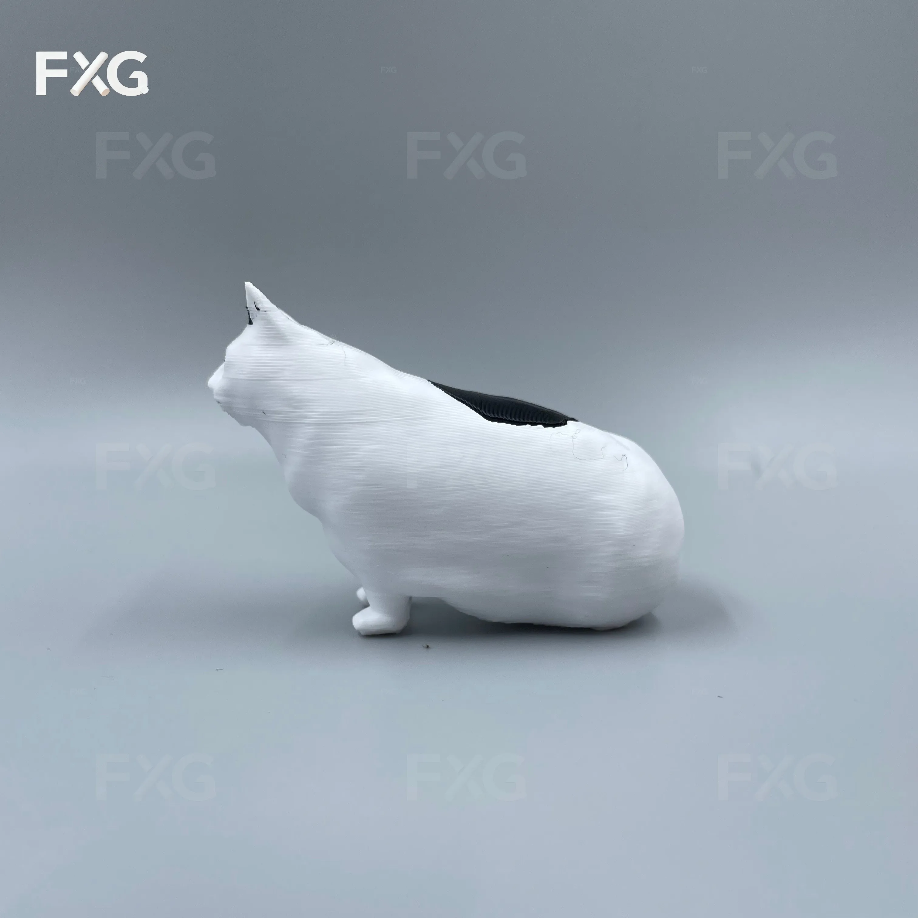 ของตกแต่งรูปแมวสีดำ-ขาว 1 ชิ้น รูปทรงแมวสุดสร้างสรรค์ ดีไซน์ภาพแมวและสีหน้าแปลกประหลาด