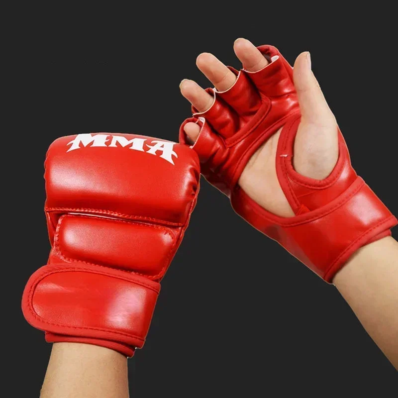 

Fitness Sanda Boxing Gloves Fitness Equipment Sandbag Gloves Half Finger Gloves Professional Fitness Training Gloves