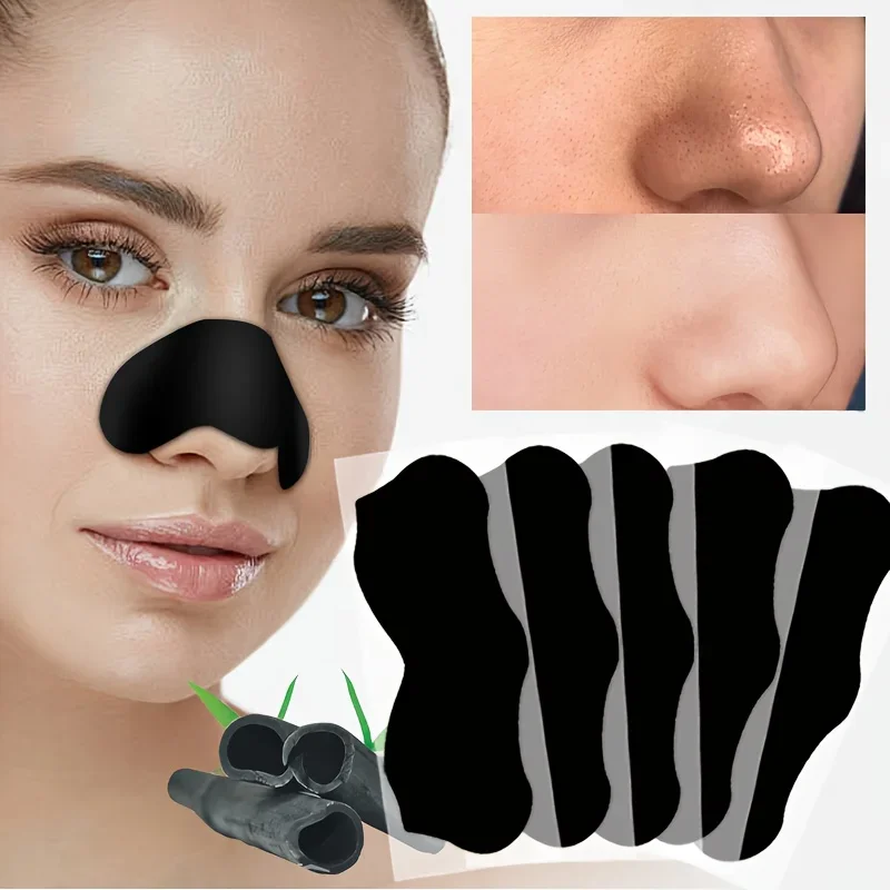 竹炭黒ずみ除去シート 鼻用ディープクレンジングケア 黒ずみ除去ストリップ 黒ずみ除去 油吸収 鼻用フィルム