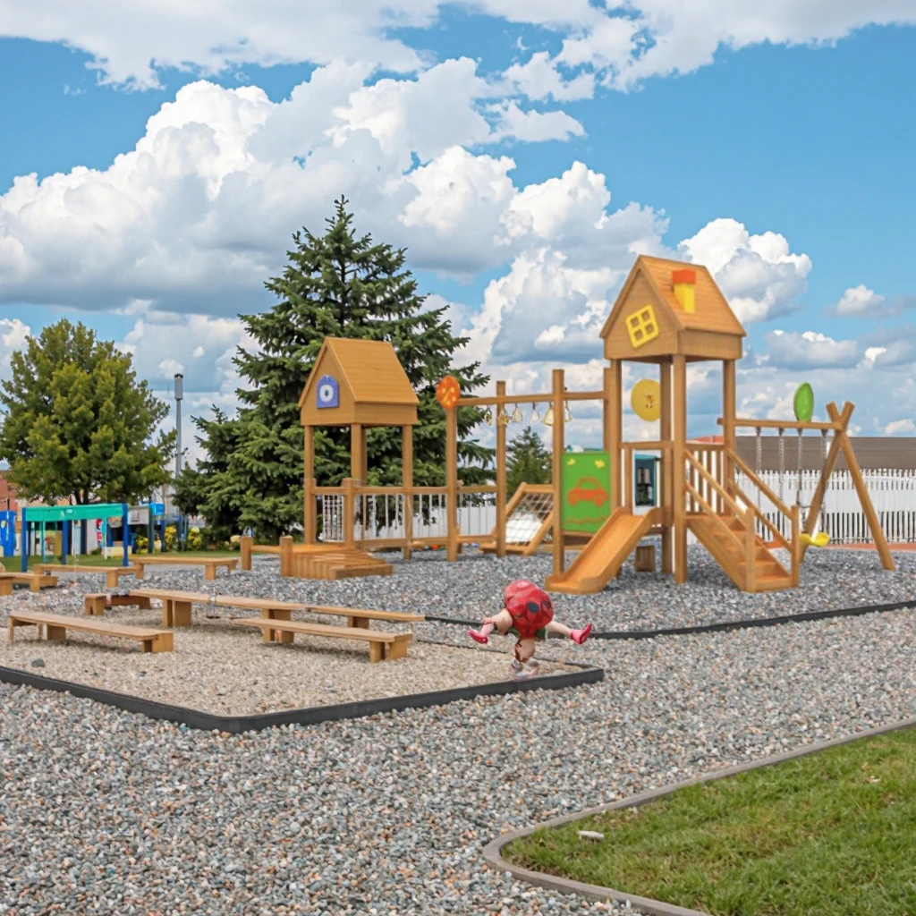 Hot-selling High-quality Wooden Playground Children's Outdoor Practical Rock Climbing Slide Games