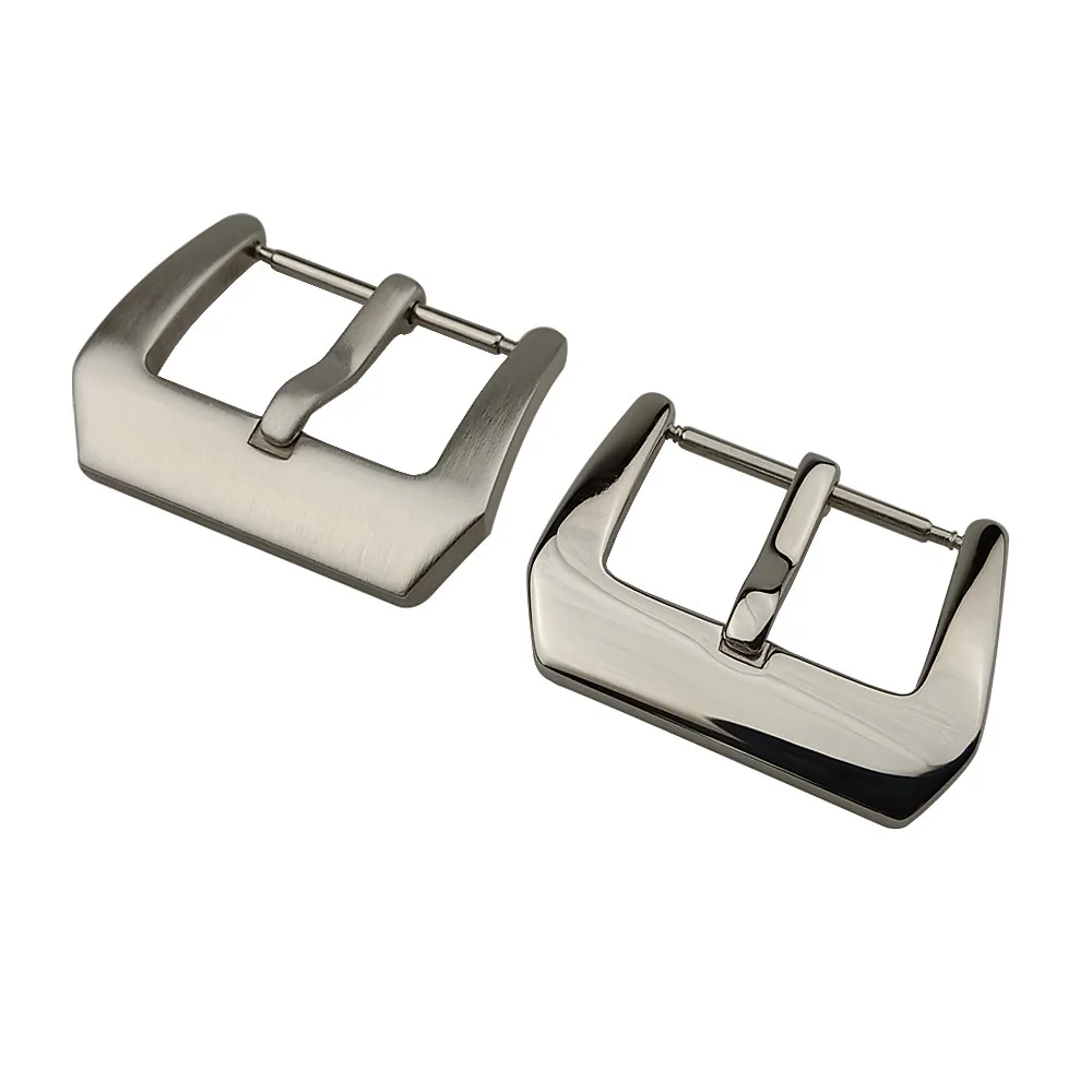 Stainless Steel Watch Buckle 16mm 18mm 20mm 22mm 24mm Men Women Watch Band Universal Polished Brushed Metal Watch Clasp