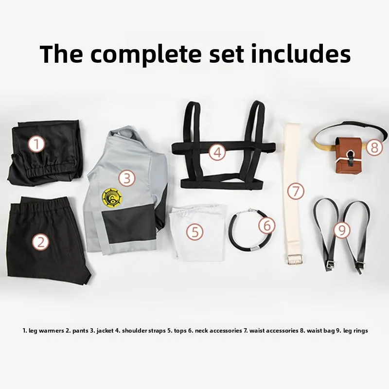 Riyou Lude Unisex Cosplay Costumes - Abyssal War Ghost Game Anime-Role Play Outfits for Men & Women Conventions & Themed Events