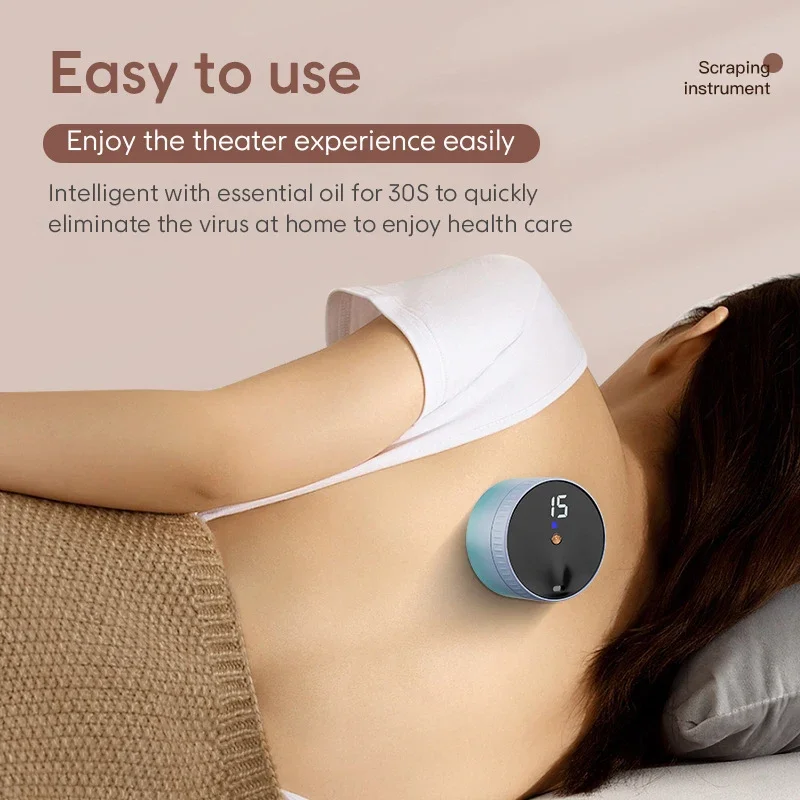 Intelligent Continuously Viable Vacuum Cupping Device Chinese Medicine Electric Smart Skin Scraping Massage Guasha Wireless