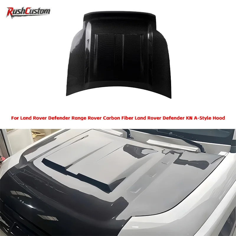 

For Land Rover Defender Range Rover Carbon Fiber Land Rover Defender KN A-Style Hood Engine Cover High-Quality Body Kit
