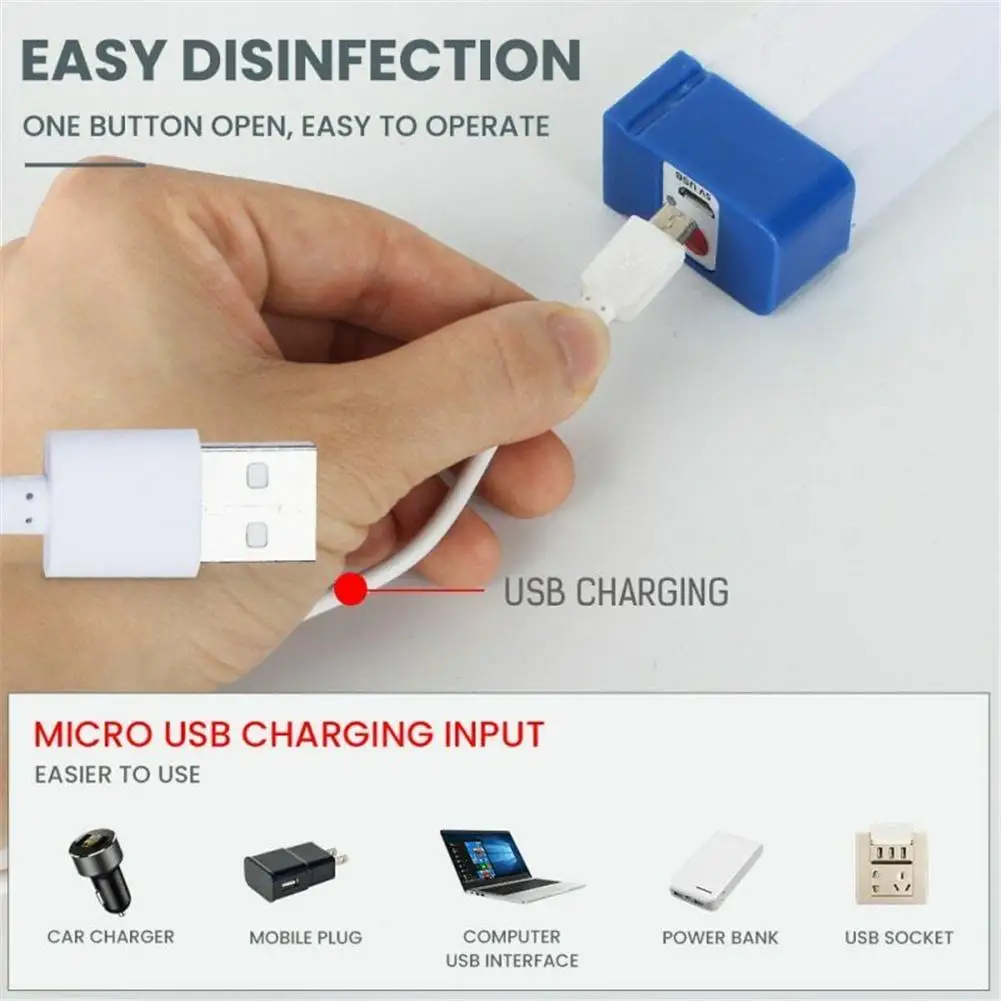 17cm-52cm LED Tube Long Strip Emergency Cyclically Charge Soft Light, Waterproof, Insect-proof High-temperature Resistance