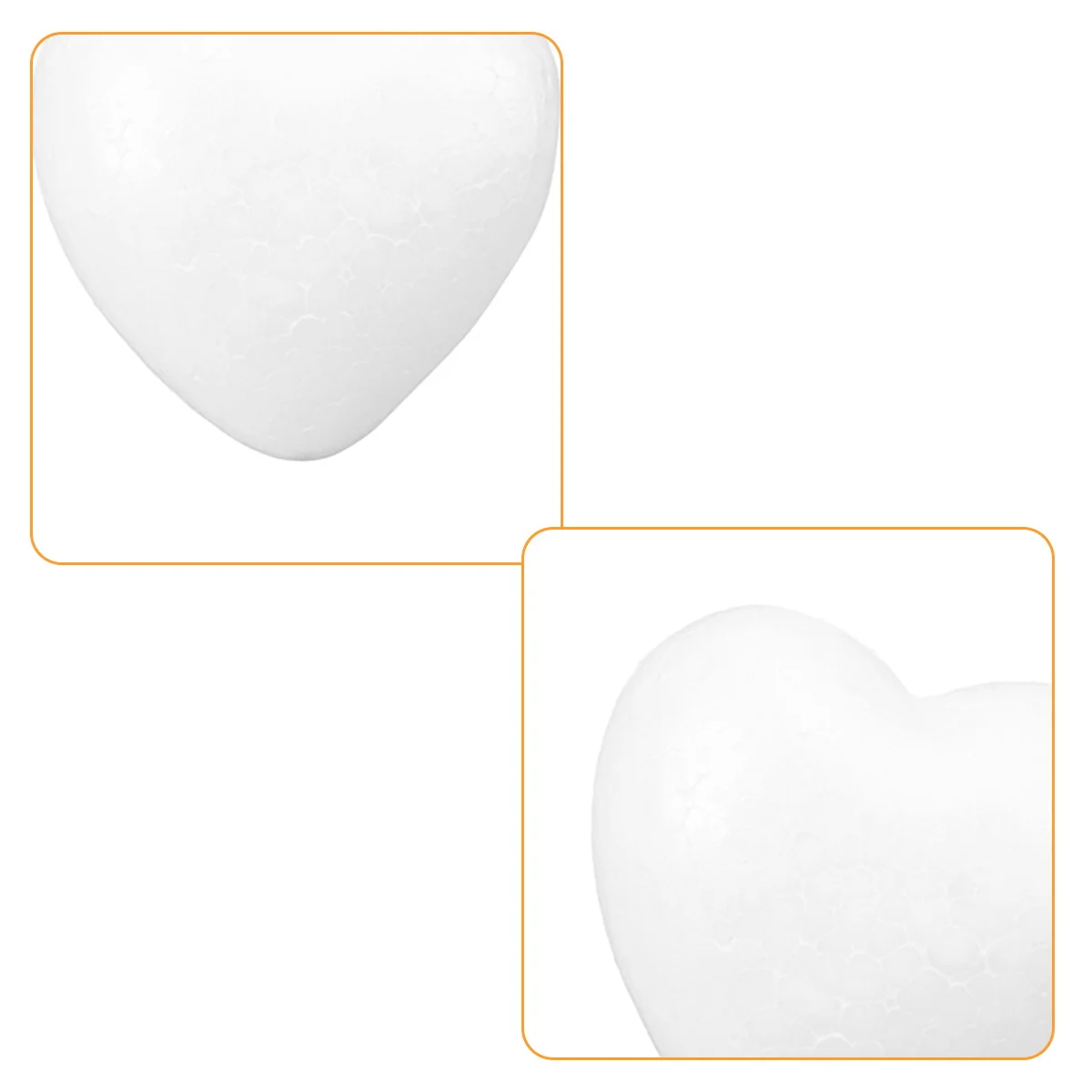 5Pcs Foam Heart Shaped DIY Crafting Supplies Heart Shape Modeling for Party Decoration Gift Foams Modeling