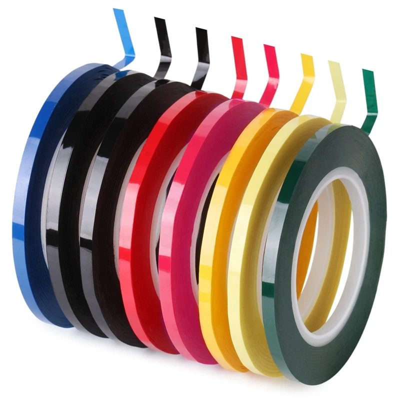 Whiteboard Tape, 8 Pack, Assorted Colors, Thin Tape For Dry Erase Board, Whiteboard Accessories, Erase Board Parts