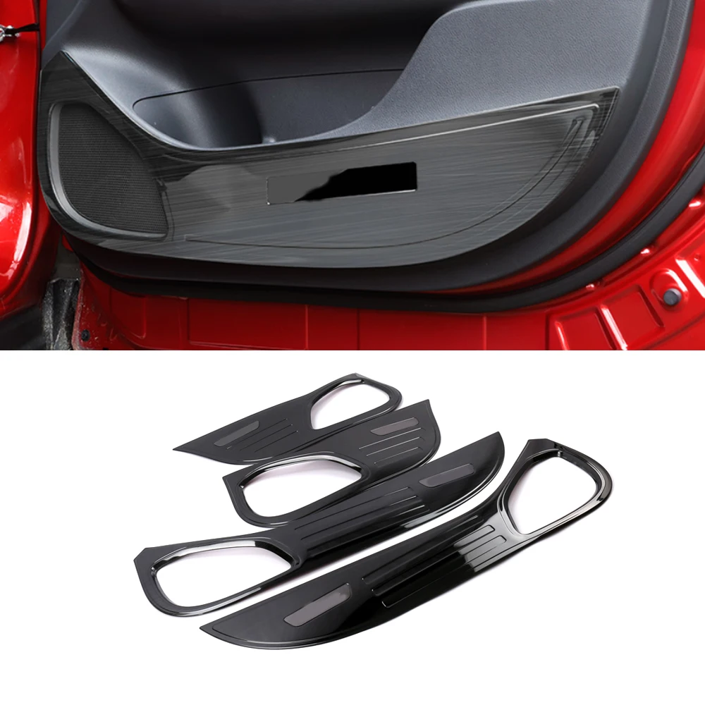 

For Mitsubishi Eclipse Cross 2018-2021 Car Accessories Stainless Inner Door Anti-kick Pad Cover Trim Frame Decoration Moulding