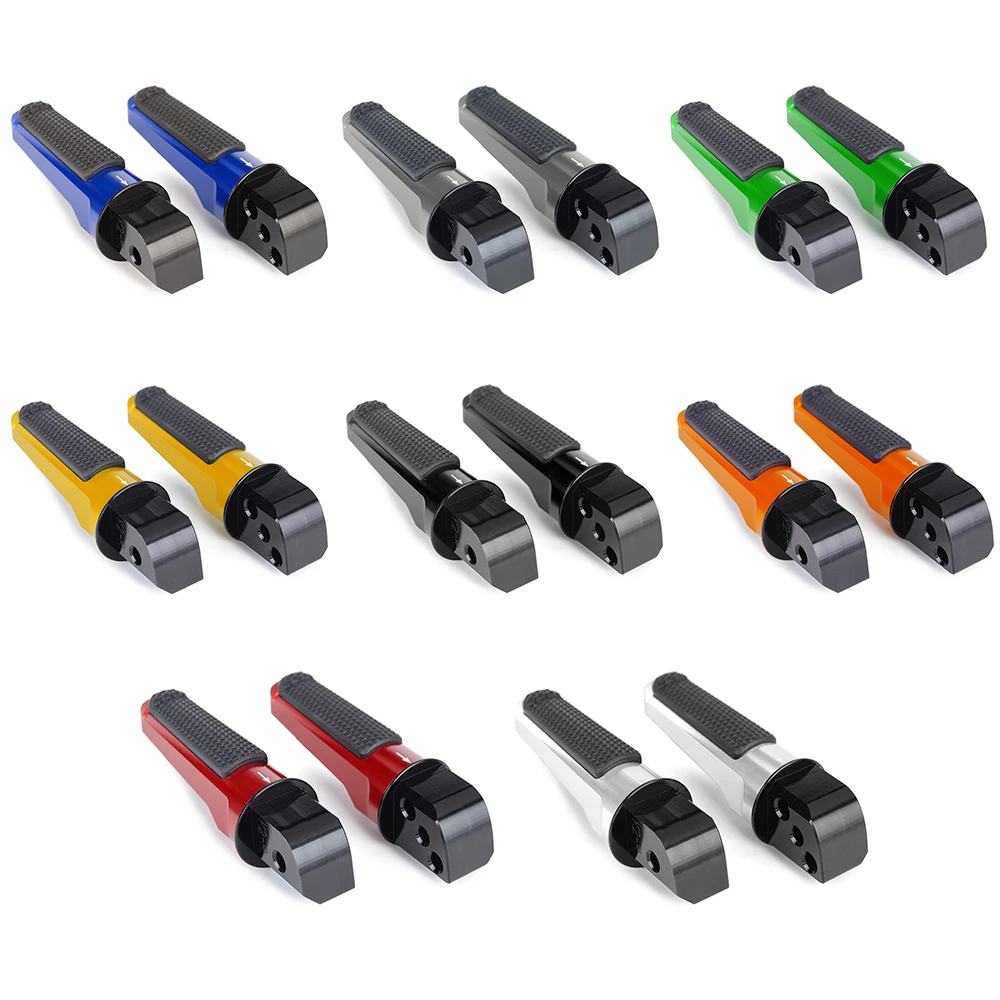 Rear Foot Pegs Passenger Pedal For KAWASAKI ER-6F Z400 Z650 Z750 Z750R Z800 Z900 Z900RS Z1000 Z1000R ZX-6R ZX-10R ZZR1400 view 5