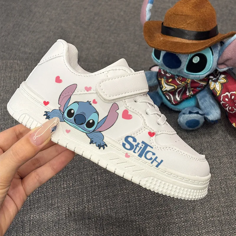

Disney kids cartoon cute Stitch cute Casual shoes soft sports shoes for gift EU size 25-35