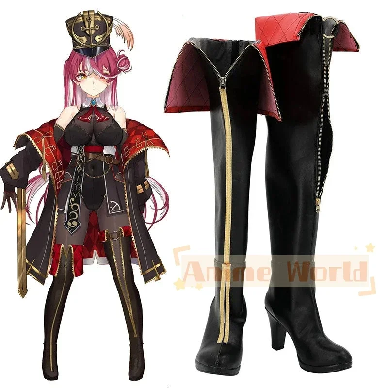 hololive-youtuber-virtual-houshou-marine-capitan-marine-edicion-3d-misoji-zapatos-de-cosplay-botas-para-halloween-y-carnavales-hechas-a-medida
