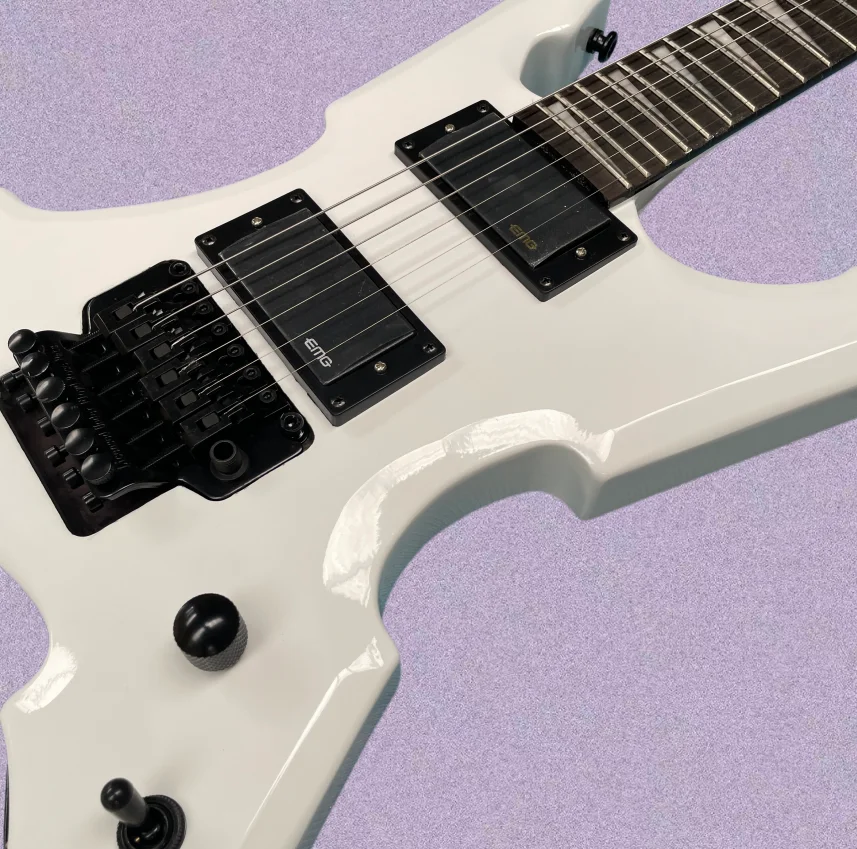 6-string electric guitar rosewood fingerboard, humbucker pickups,tremolo system guitars, for heavy metal and rock music guitarra