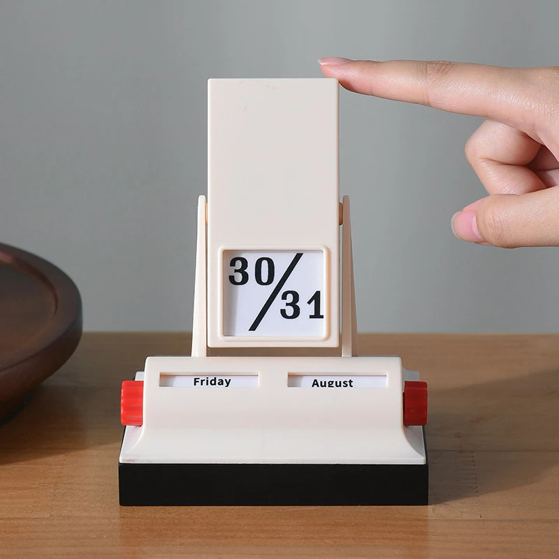 

Desktop Calendar With Flip Display: A Reusable Calendar Featuring Day And Month Indicators, Suitable As Home Ornaments Or Gifts