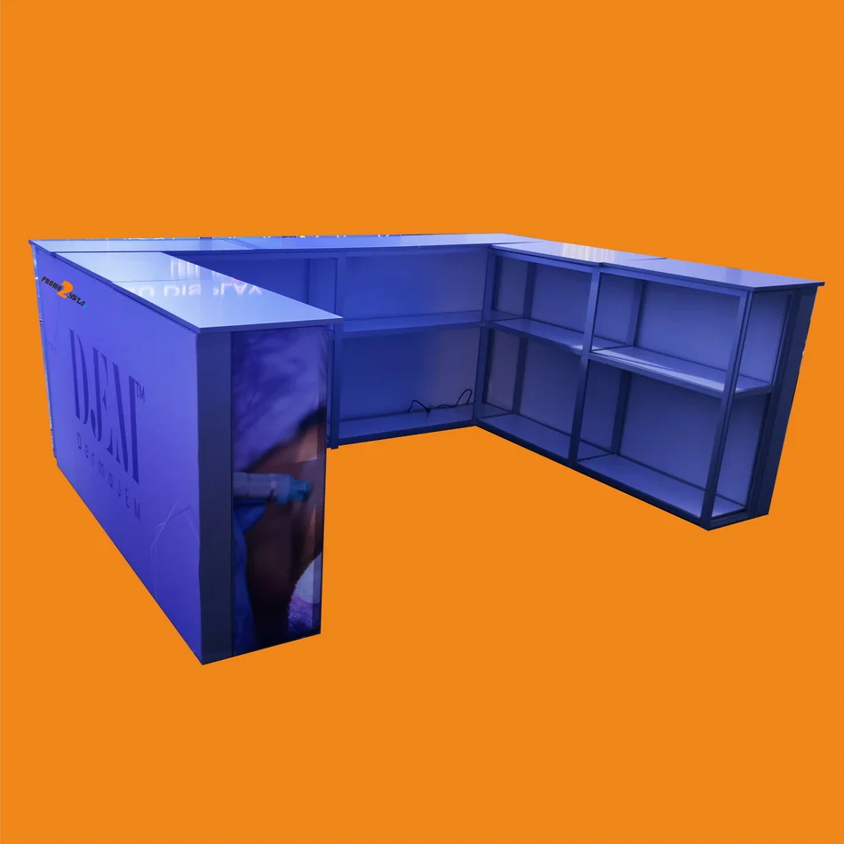 

Изготовленный на заказ U-образный светильник с подсветкой, портативный выставочный счетчик, яркий светодиодный счетчик с подсветкой, счетчик торговых шоу