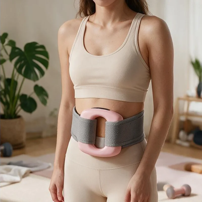 Wearable & Handheld Fascia Ring Massager, Vibration Muscle Relax Shaping Device for Waist Abdomen Full Body