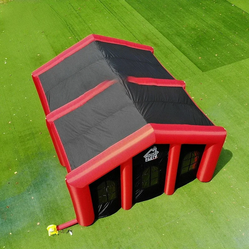 Outdoor 7,4x6,4x4,3 meter opblaasbare evenemententent met aangepast logo / 24x21x14 voet opblaasbare tent aangepast