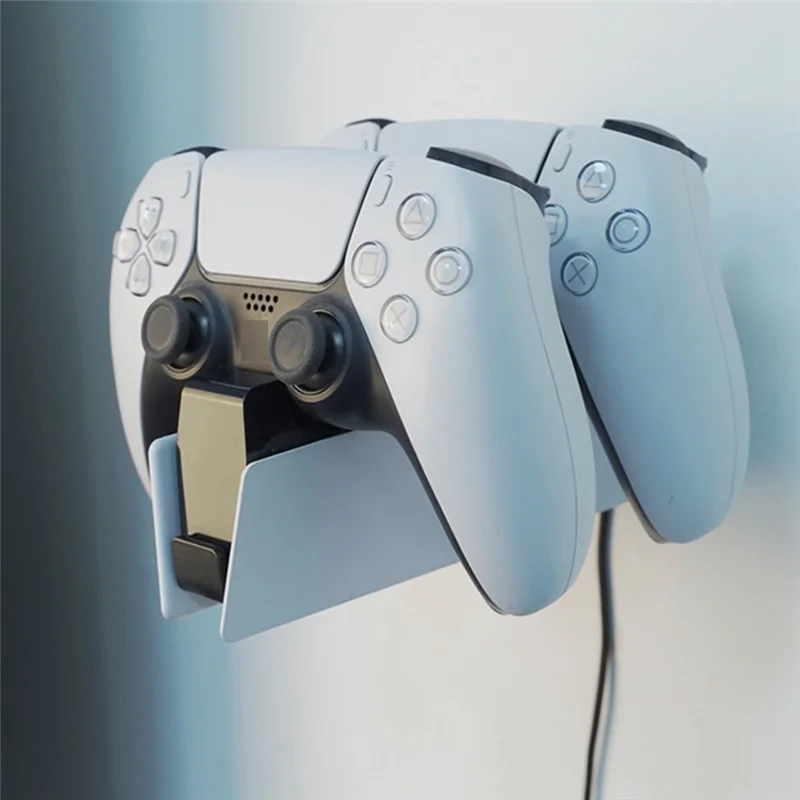 AS62 PS5 ソニー Dualsense コントローラー用金属壁マウントホルダー充電ステーション互換性 (充電ステーションは含まれません)