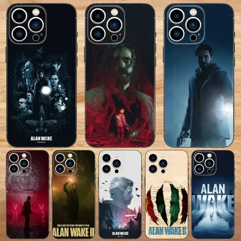 

Hot Video Game Alan Wake 2 Phone Case For iPhone15,14,13,12,11,Pro,Max,Plus,Mini,X,XS,XR,8,7,6,S,Plus,SE Soft Black Case