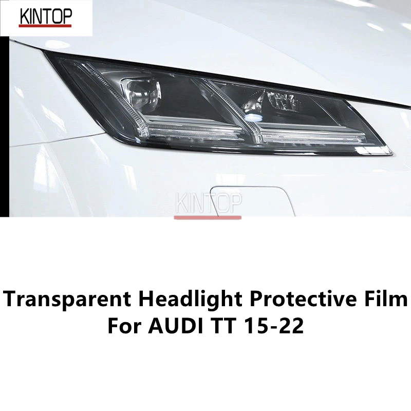 

For AUDI TT 15-22 TPU Transparent Headlight Protective Film, Headlight Protection, Film Modification