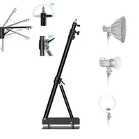 SH Wall Mount Tripod Boom Arm Photography Studio Video Strobe Lights Max Length 53.9 inches /137cm Horizontal Vertical Rotatable
