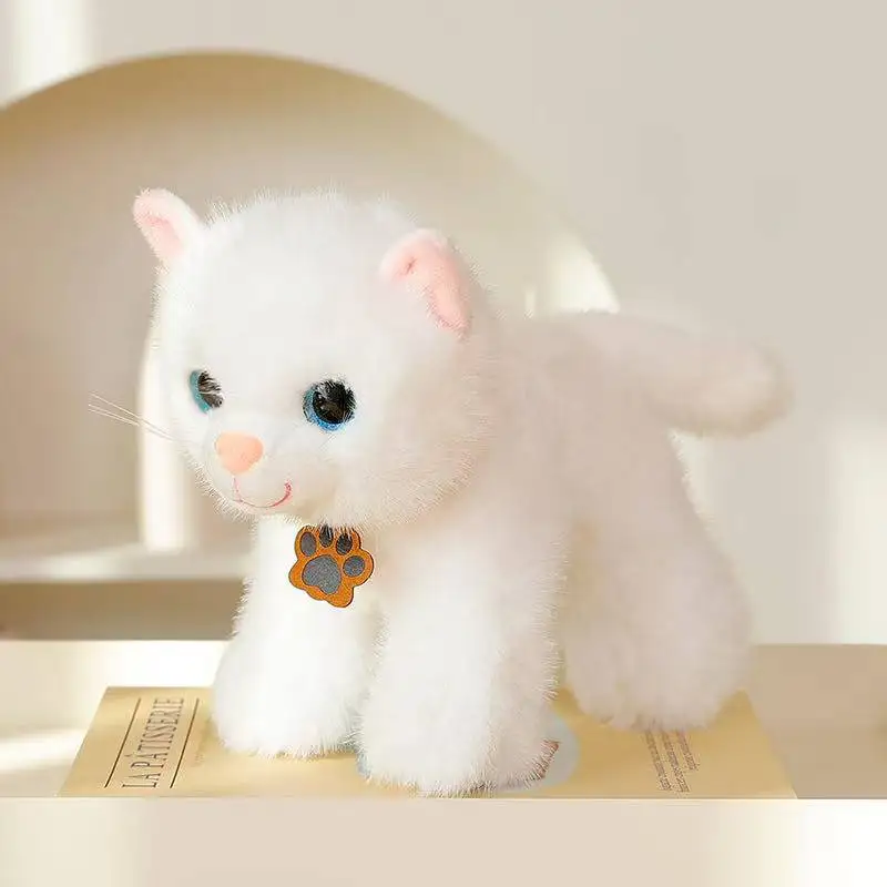 ตุ๊กตาแมวตาโตจำลองรุ่นล่าสุด ตุ๊กตาผ้ากำมะหยี่น่ารัก การ์ตูนแอนิเมชั่น ตุ๊กตาของขวัญวันเกิดเด็กน่ารัก