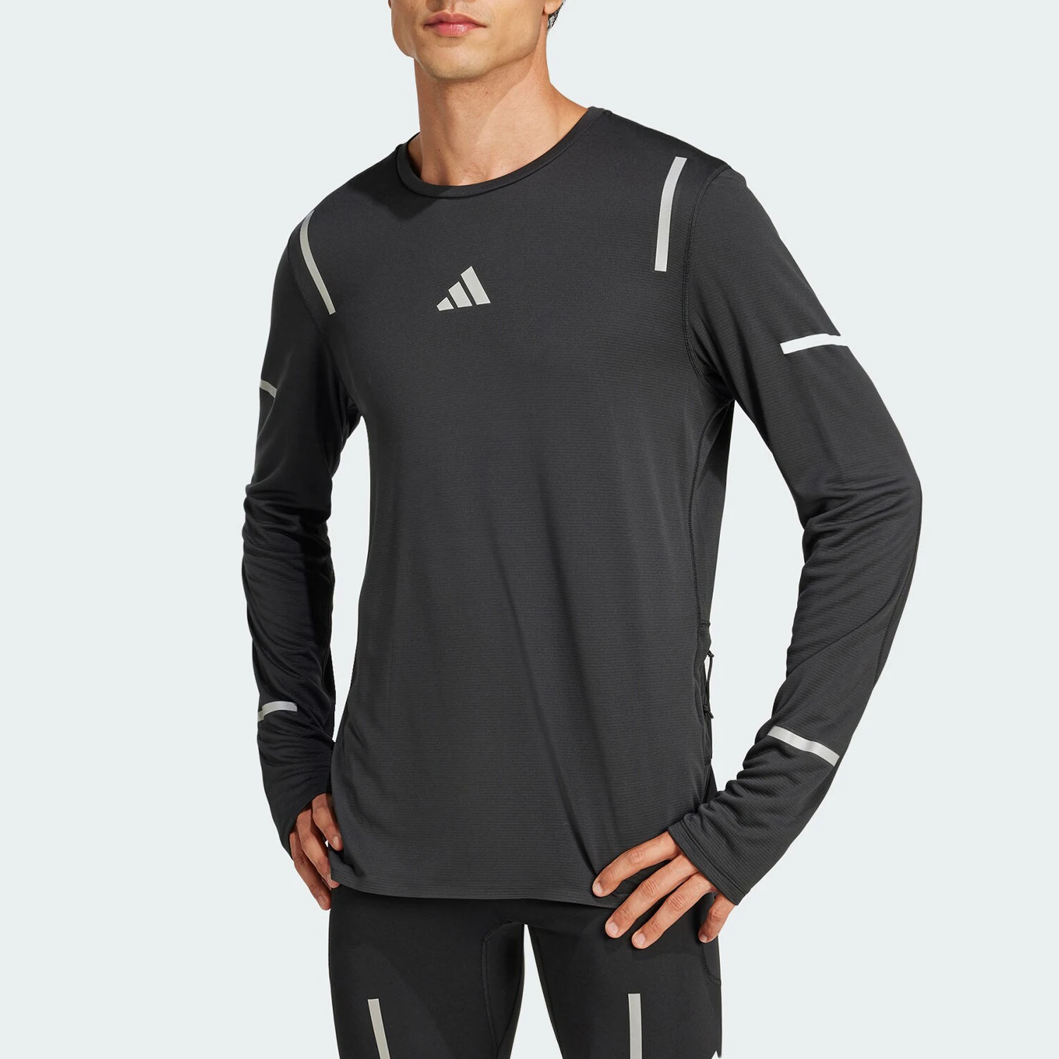 

Adidas genuine New Men's Round-Neck Training Long-Sleeve T-Shirt JD7801