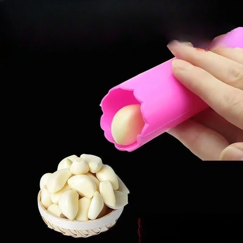 

Manual silicone garlic peeler, extrusion garlic shelling tool