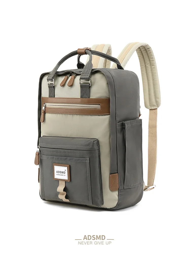 Mochila escolar impermeável para estudantes universitários, moda coreana, grande capacidade, viagens, negócios, laptop, mulheres