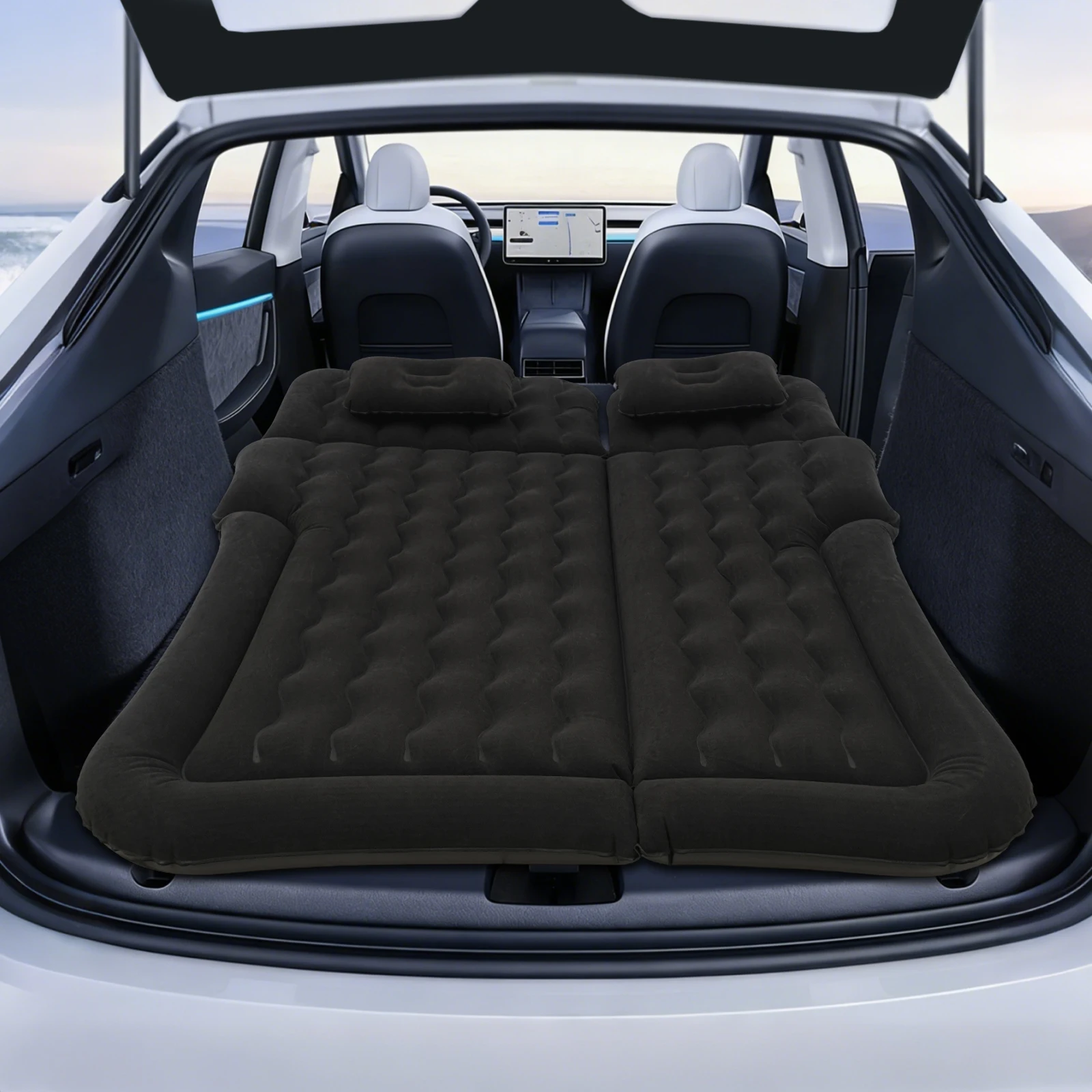 Aufblasbare SUV-Matratze mit Elektrischer Luftpumpe 300kg Tragfähigkeit Auto-Luftmatratze für Roadtrips und Campingausflüge – Detail 3