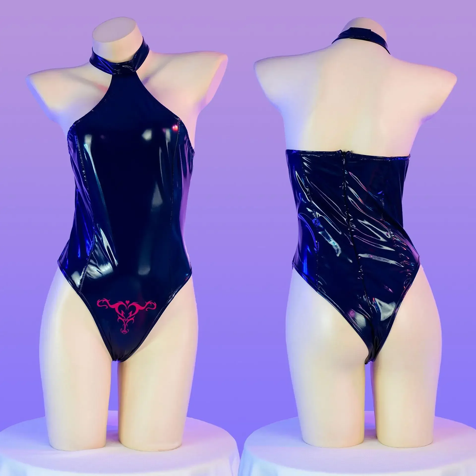 

Japanese Style School Swimsuit Lolita Anime Women Sukumizu Cosplay Costume Lenther Tight Jumpsuit Swimwear Fitness Leotard Party
