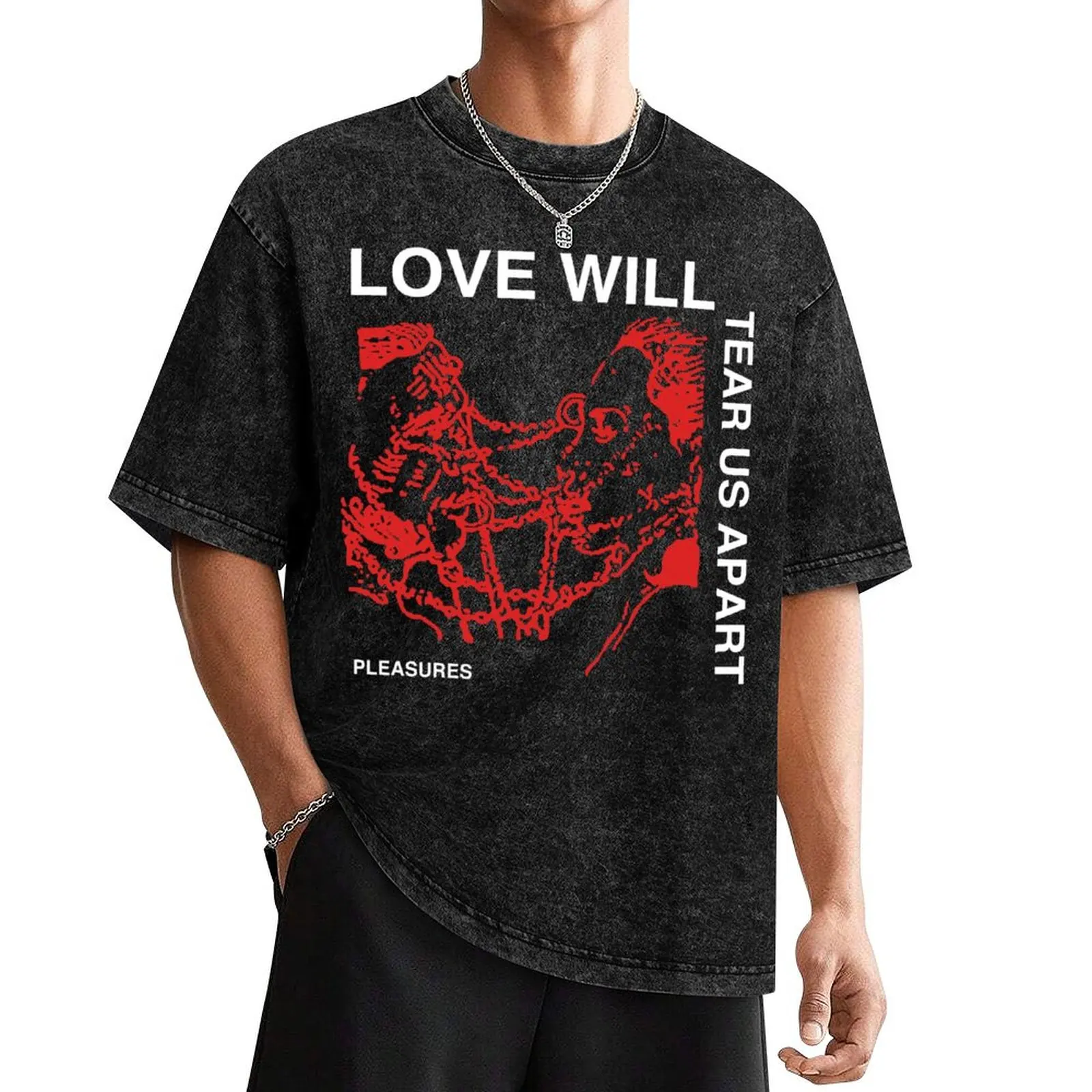 Love Will Tear Us Apart Lil Peep Joy Division T-Shirt for a boy plus size tops tops shirts graphic mens clothing