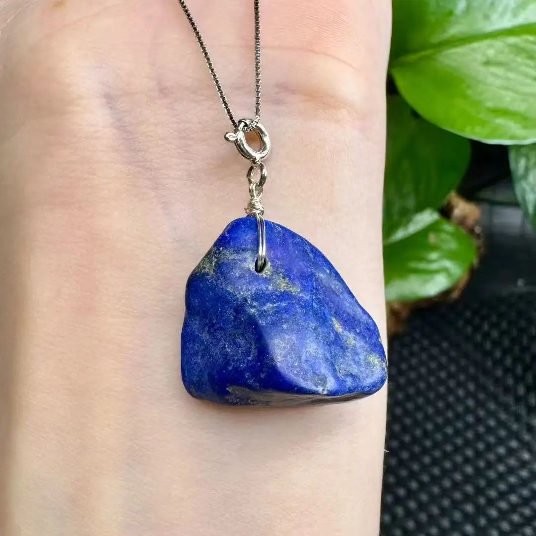 

Natural Lapis Lazuli Raw Stone, Crystal Jewelry, Energy Gemstone, Spiritual Healing, Romantic Gift, Hand-Polished, Decoration, D