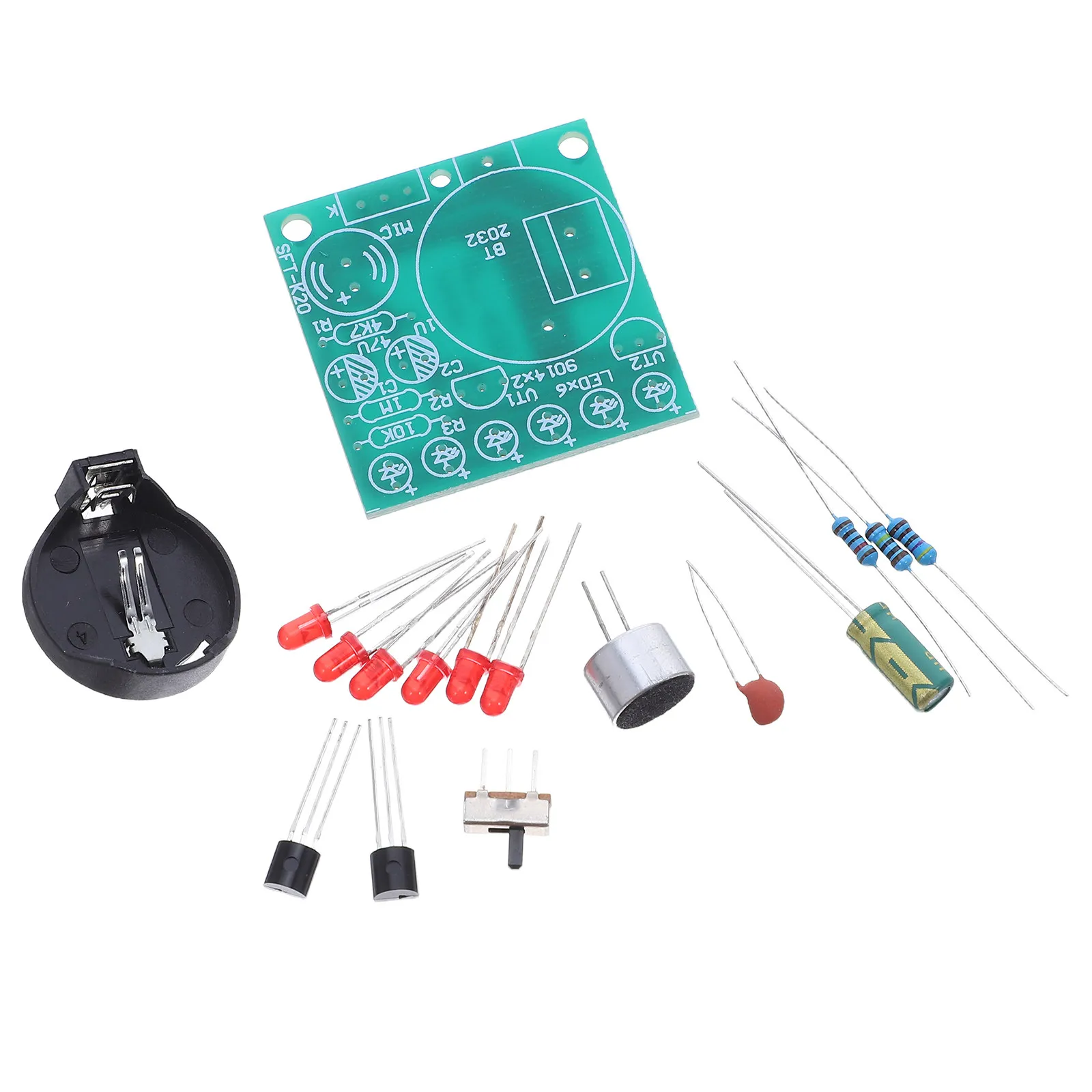 Educational Voice-Controlled LED Metronome Kit for DIY Soldering Practice Electronics Learning Project for Teens Stem