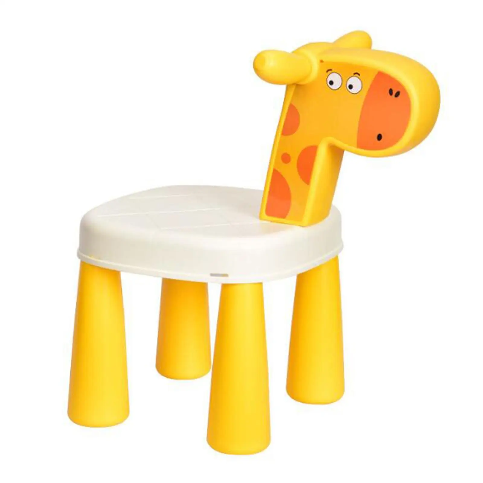 Kids Chair Durable Anti Slip Lightweight Cute Cartoon Giraffe Chair Child Chair for Classroom Kindergarten Nursery Indoor School