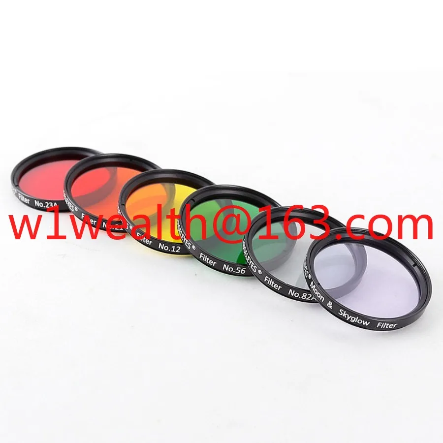 2-Inch Moon Nebula Filter Color Filter 6-Color Optical Glass Astronomical Telescope Accessories