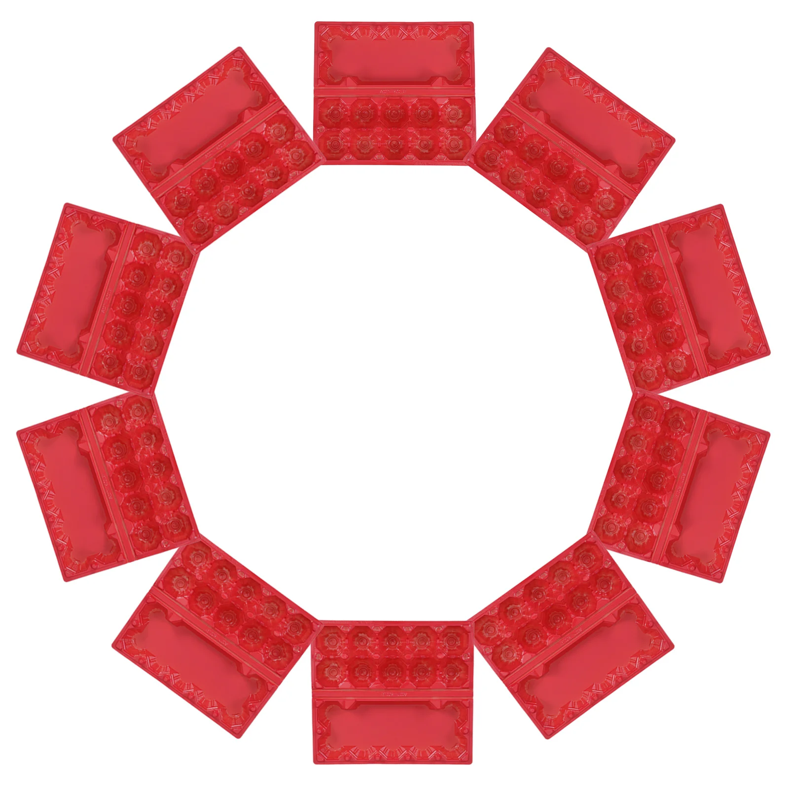 

10Pcs Egg Trays 10-Slot Organizer Freshness Maintaining Container Stylish Color Kitchen Storage Solution